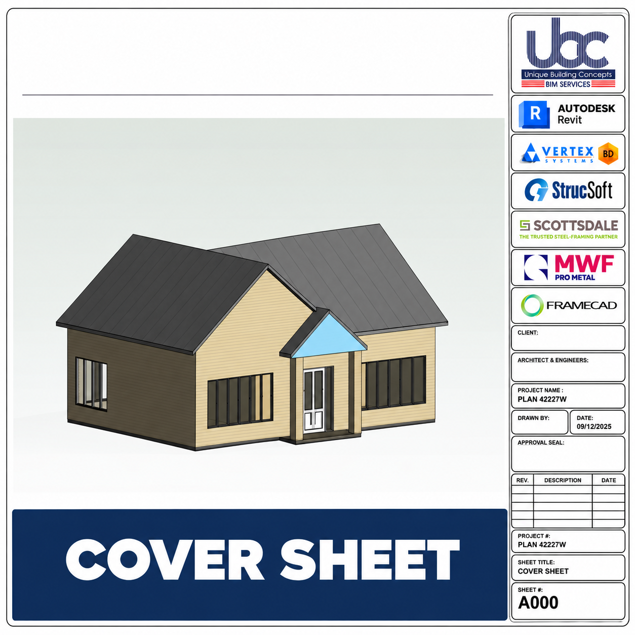 UB000009 | Compact Single Family Building | 827sft